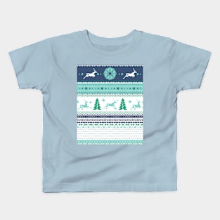 vintage festive reindeer Kids T-Shirt